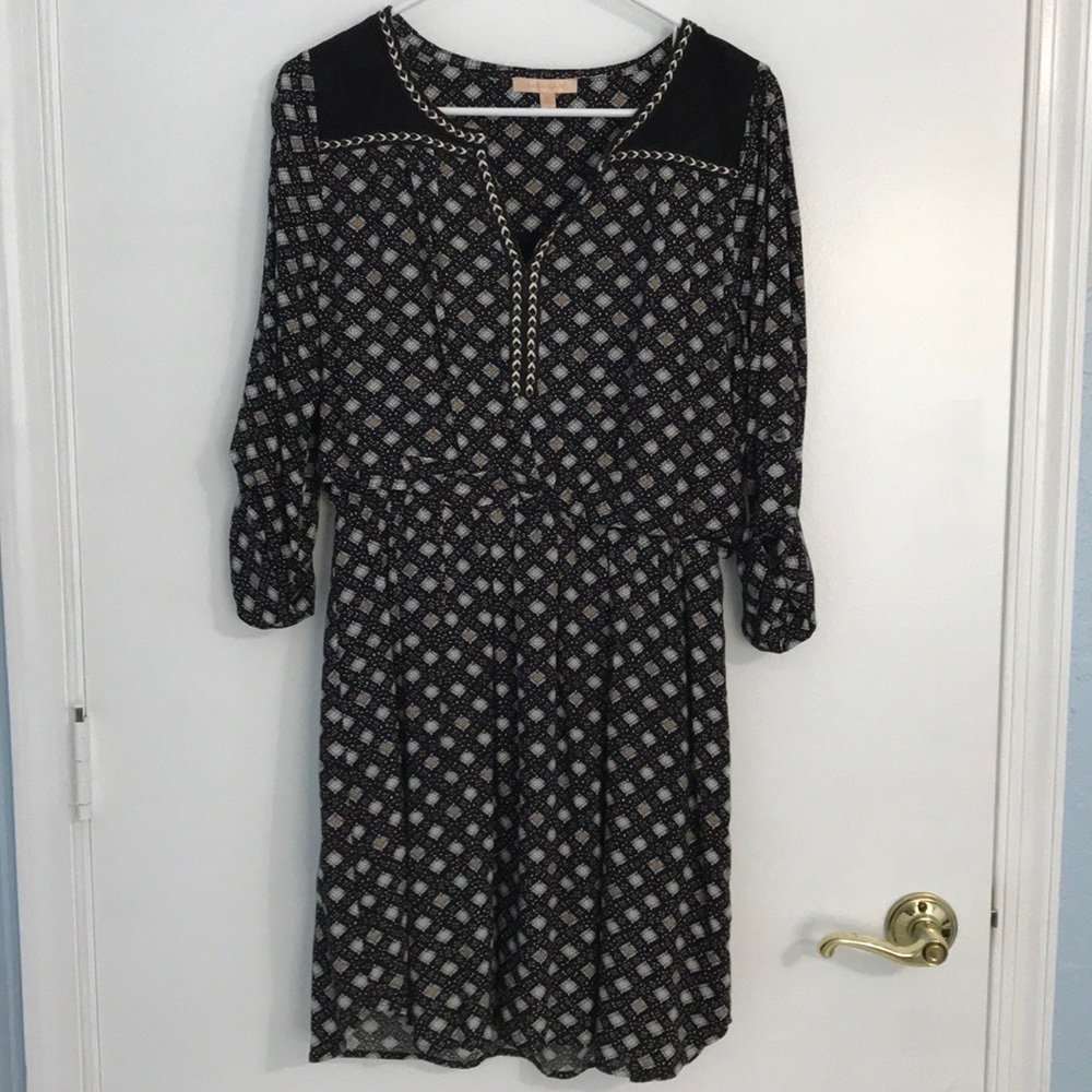 LIKE NEW Skies are Blue patterned black dress